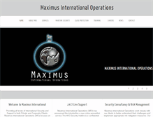 Tablet Screenshot of maximusinternational.co.uk
